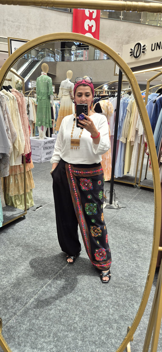 Embroidered Alaadin Pants