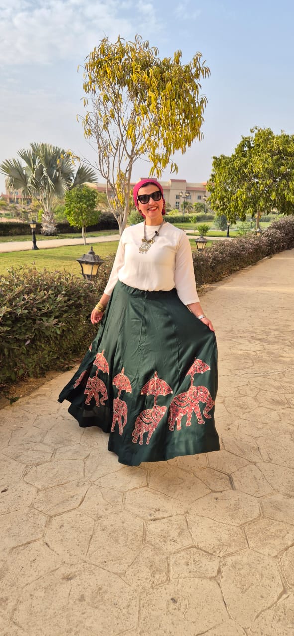 Elephant Patched Skirts