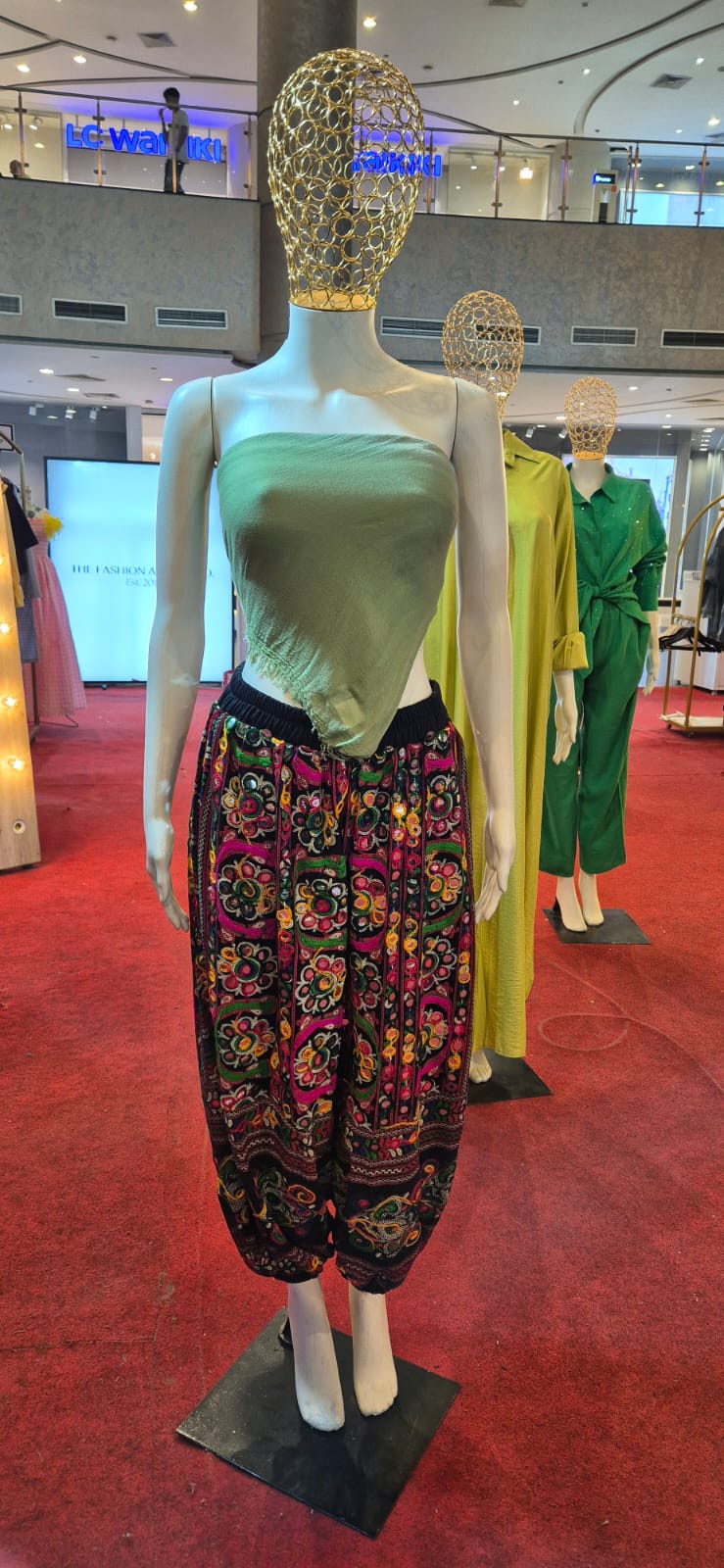 Embroidered Mirror Pants