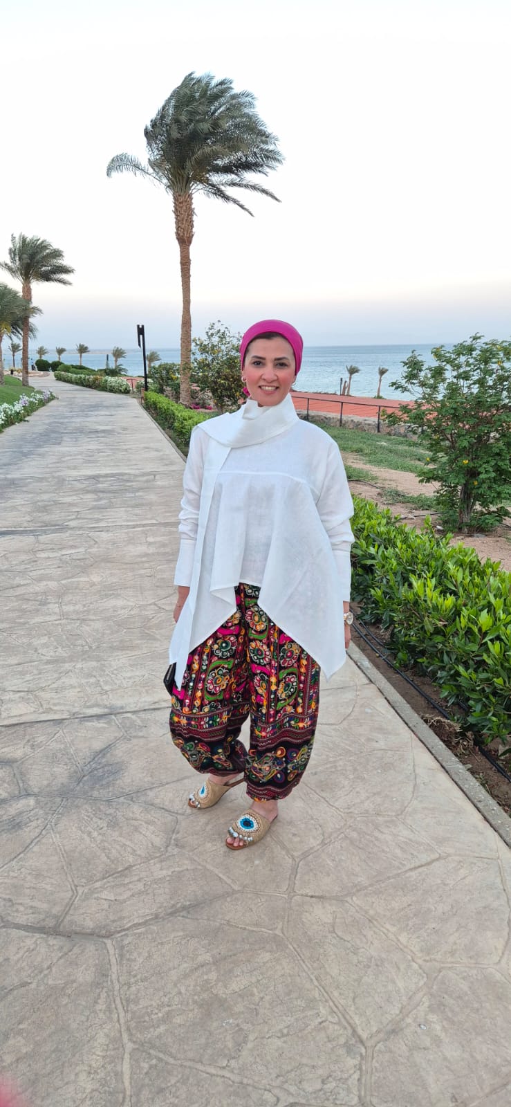 Embroidered Mirror Pants