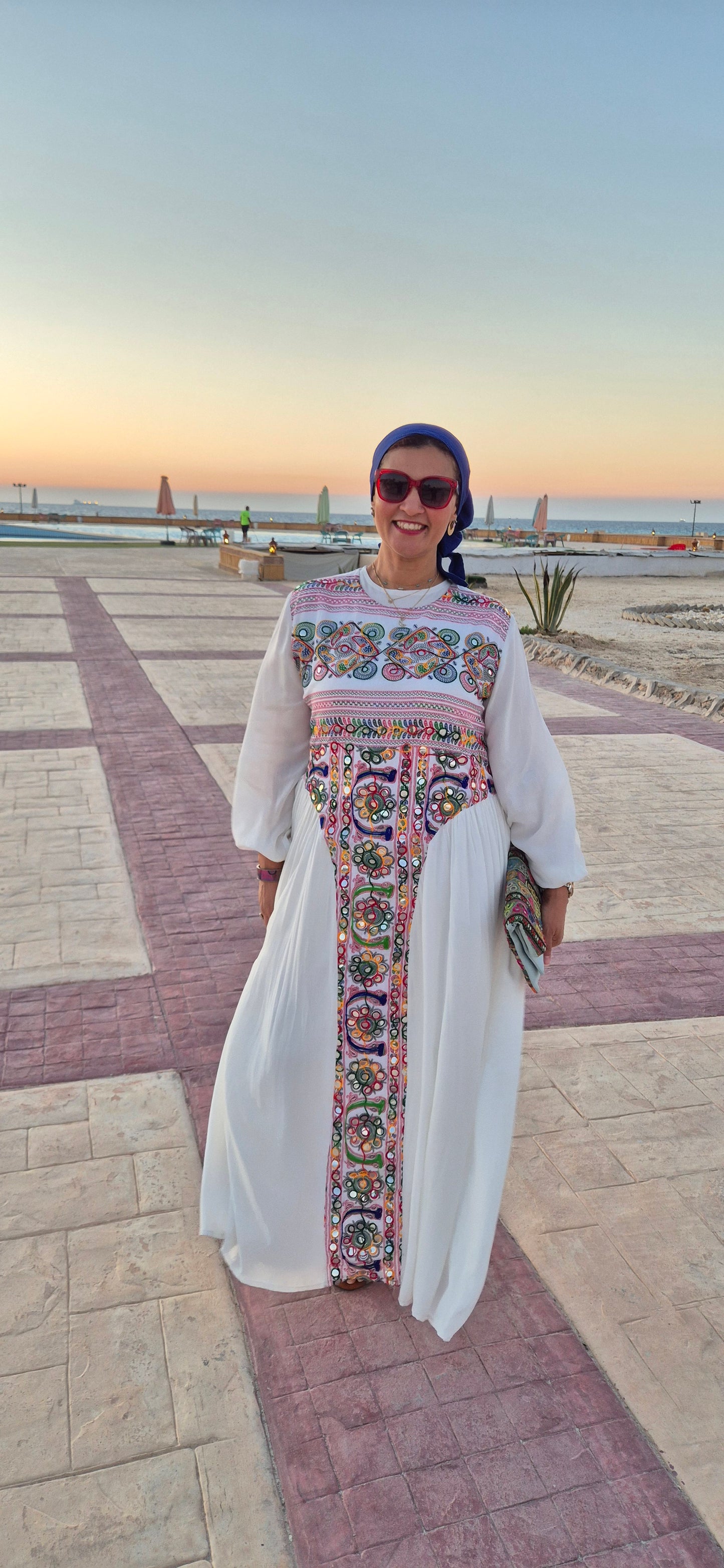Light Cotton Embroidered Dress