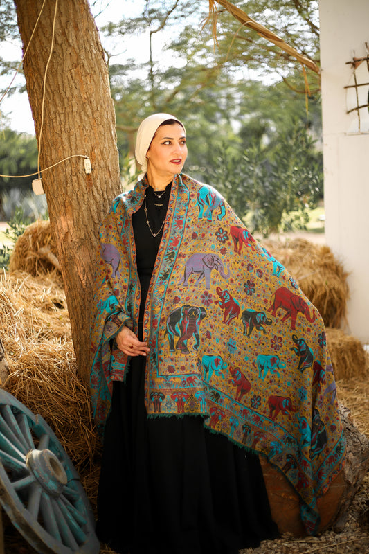 Double Face Cashmere Shawl - Big Size