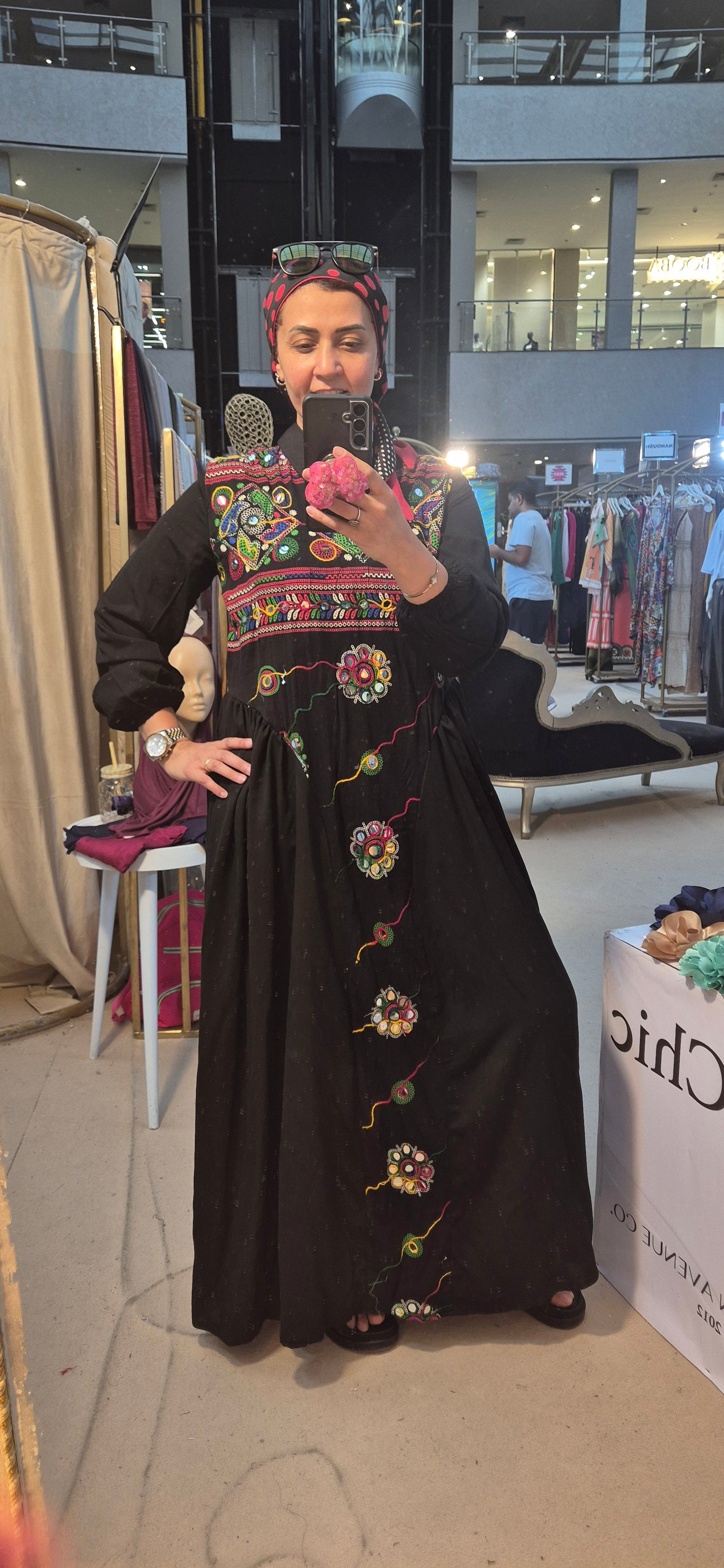 Light Cotton Embroidered Dress