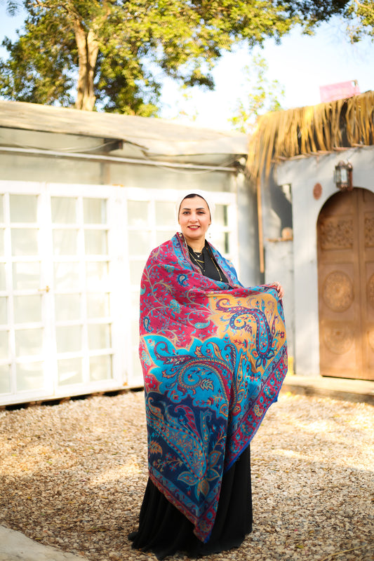 Double Face Cashmere Shawl - Big Size