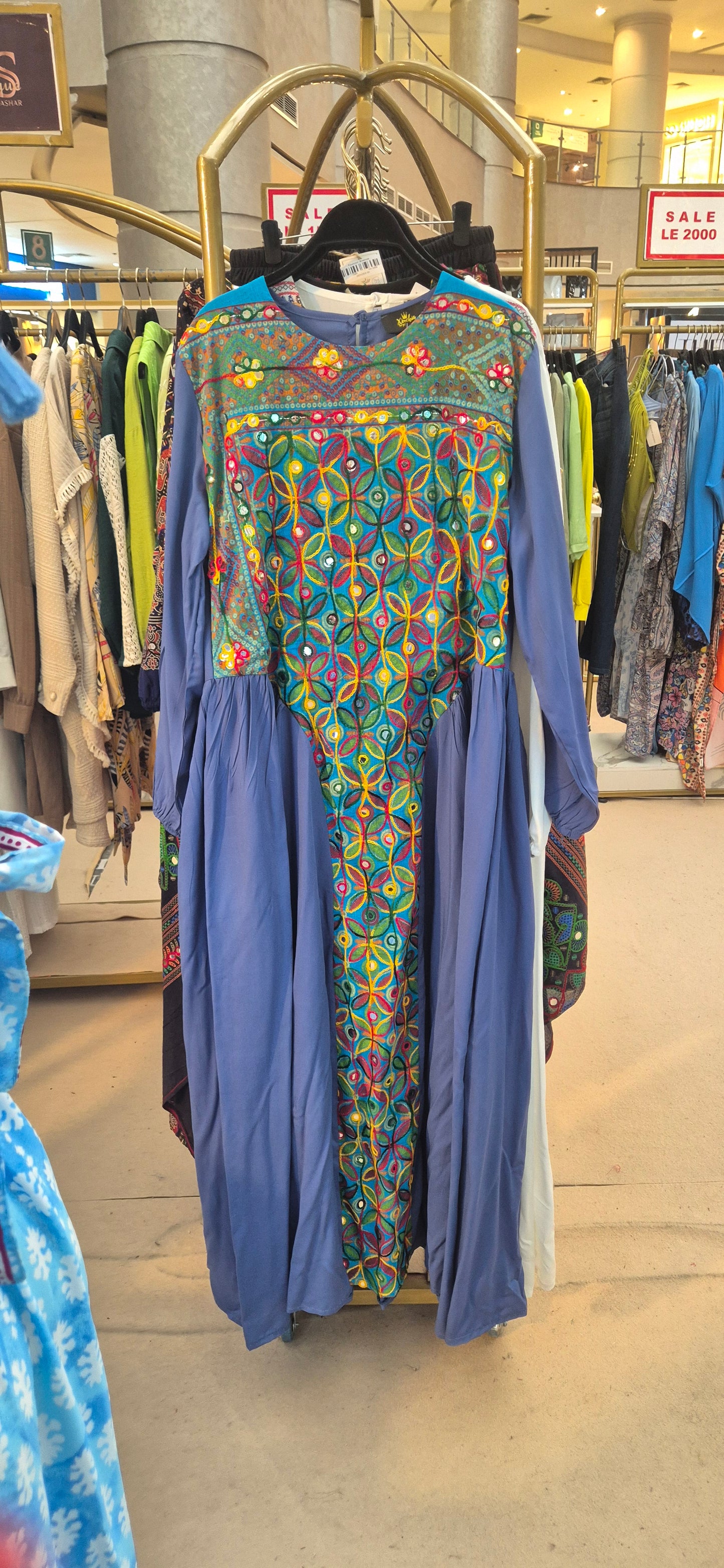 Light Cotton Embroidered Dress