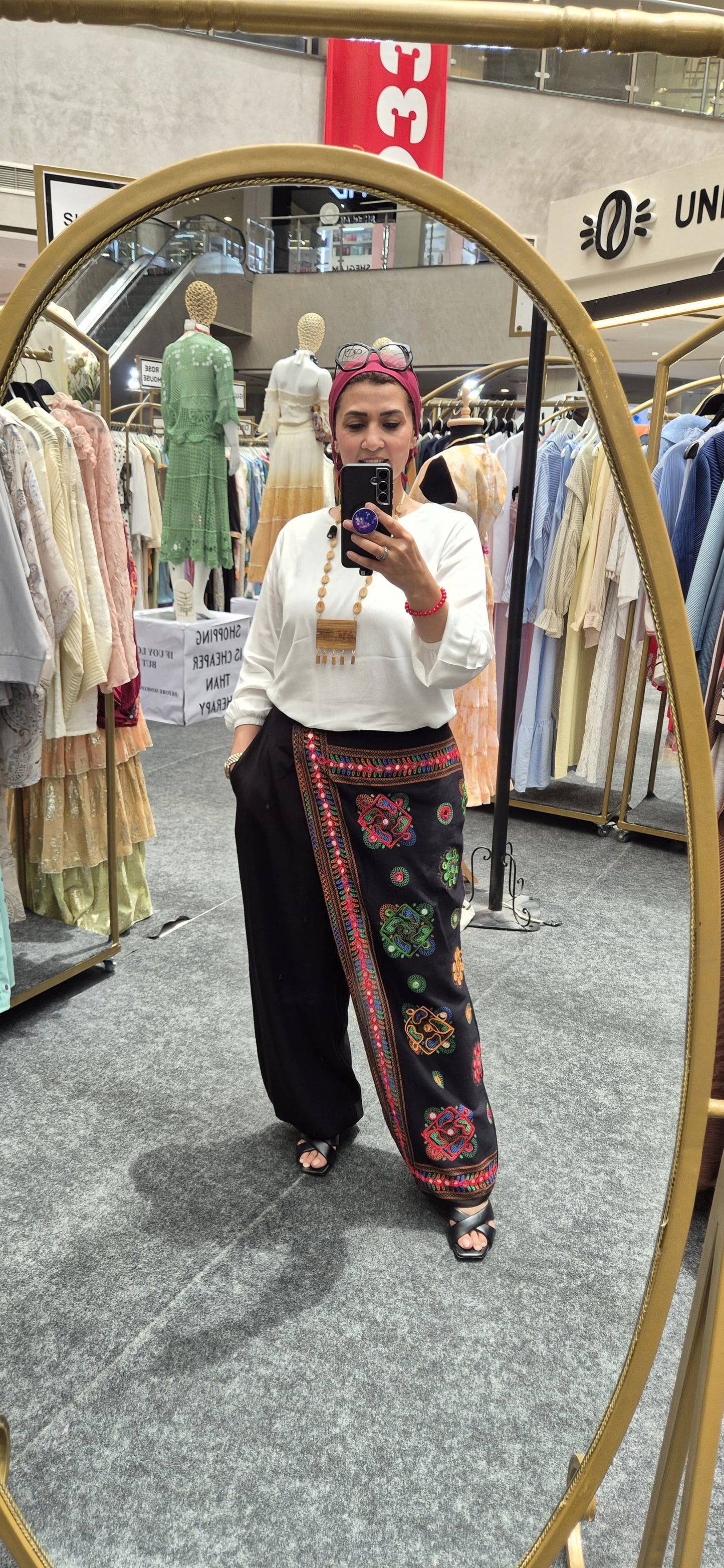 Embroidered Alaadin Pants