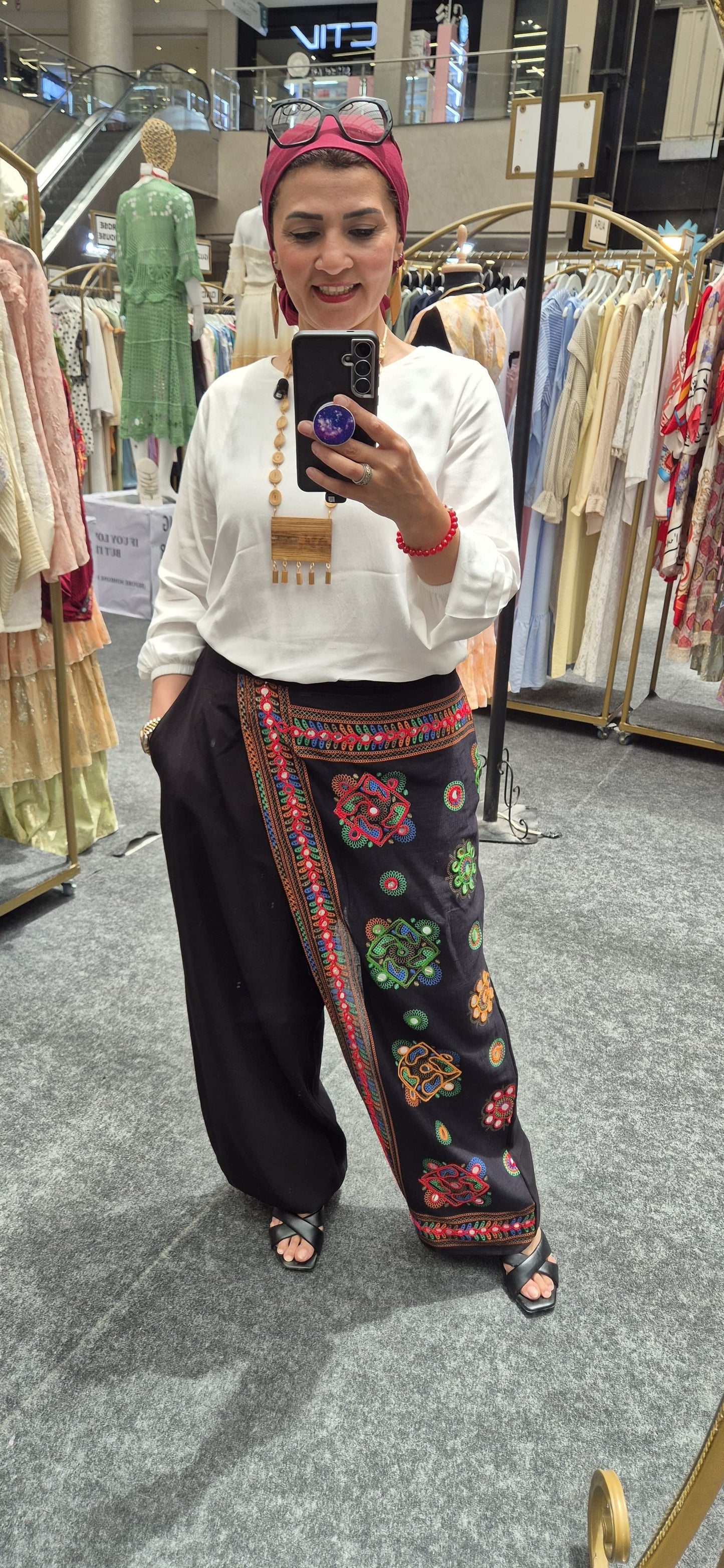 Embroidered Alaadin Pants