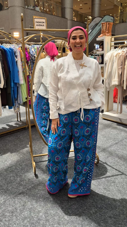Handmade Lined Embroidery Pants