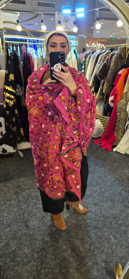 Hand-Embroidred Chiffon Shawls