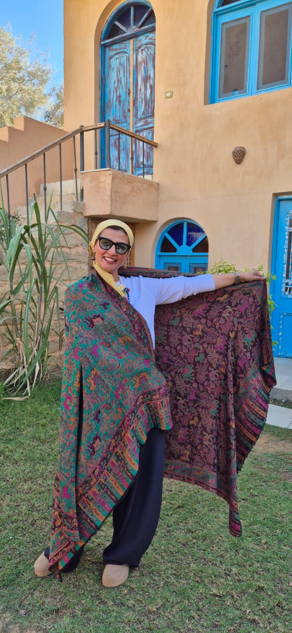 Reversible Pure Cashmere Shawls