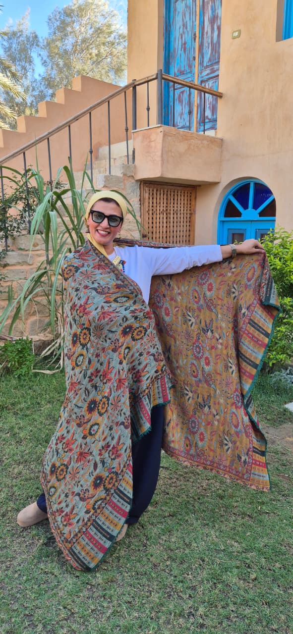 Reversible Pure Cashmere Shawls