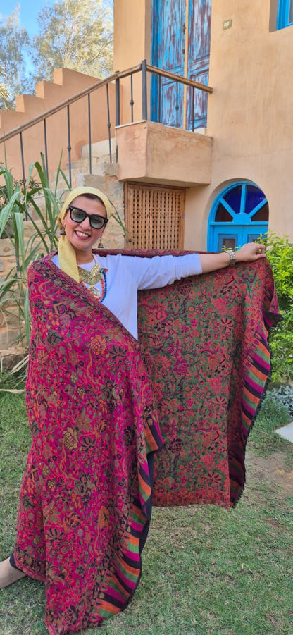 Reversible Pure Cashmere Shawls