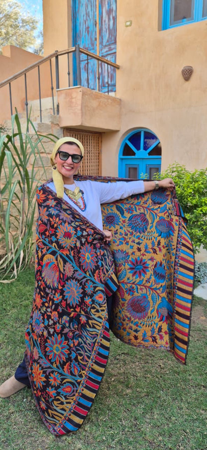Reversible Pure Cashmere Shawls