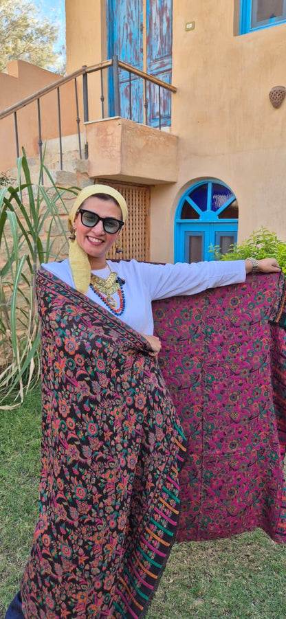 Reversible Pure Cashmere Shawls
