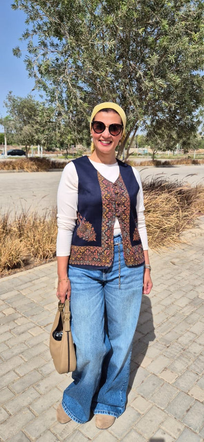 Pakistani Cashmere Vest Double Face