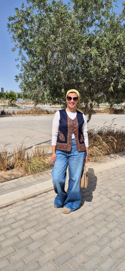 Pakistani Cashmere Vest Double Face