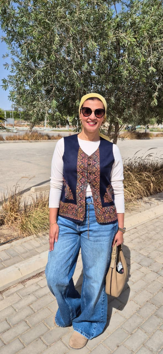 Pakistani Cashmere Vest Double Face
