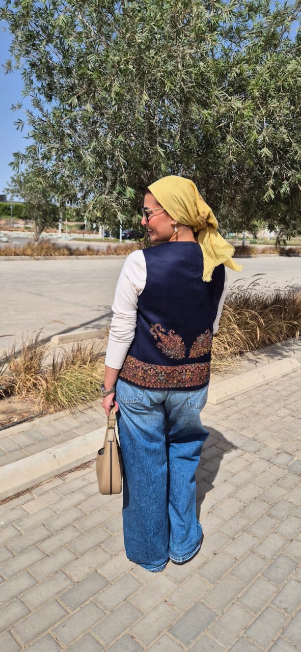 Pakistani Cashmere Vest Double Face