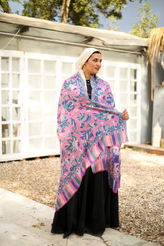 Double Face Cashmere Shawl - Big Size.