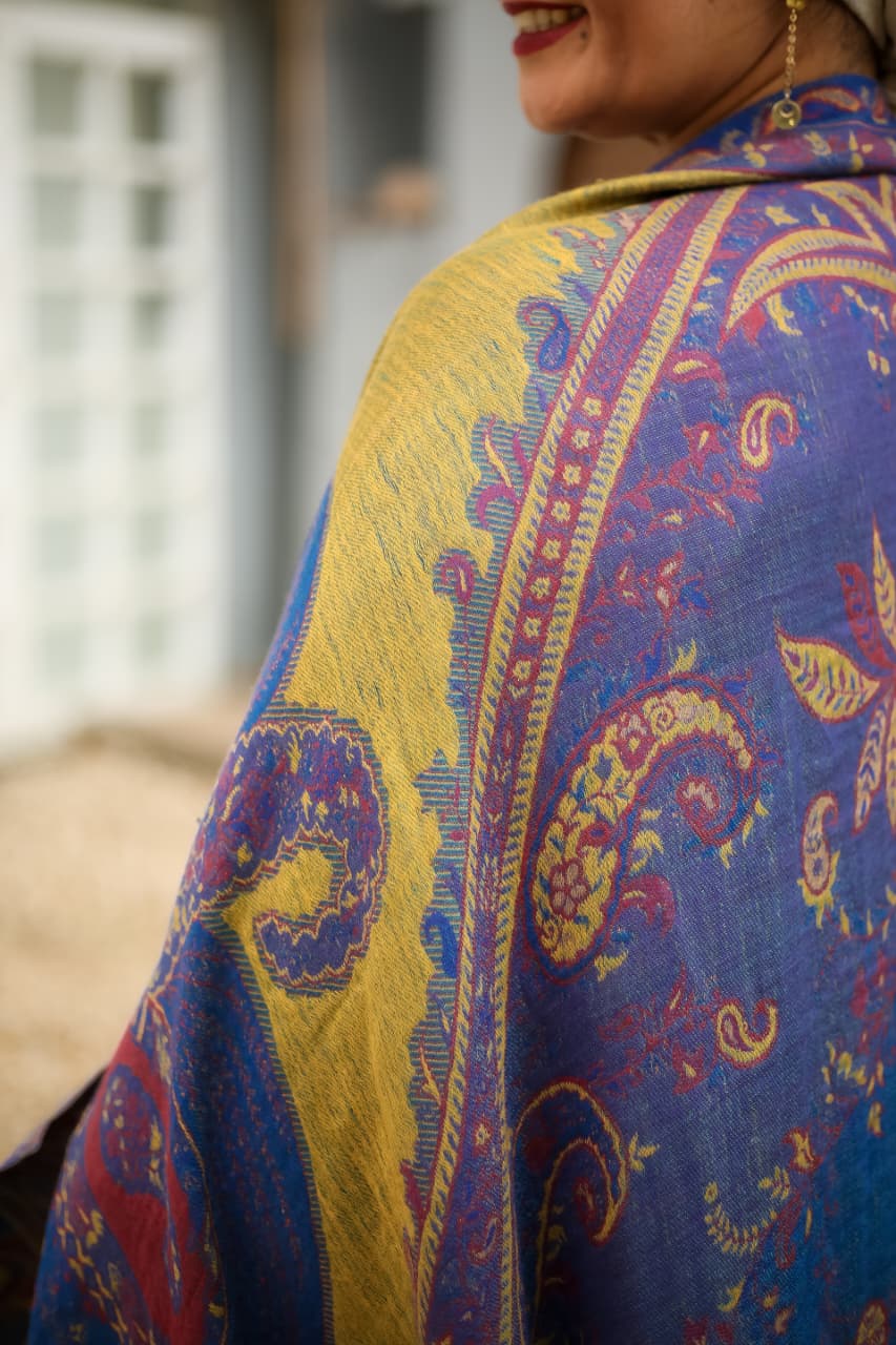 Double Face Cashmere Shawl - Big Size.