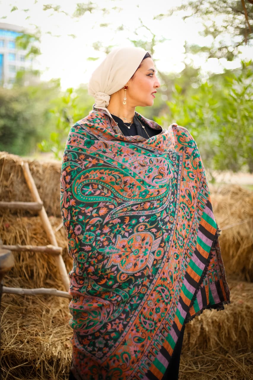 Double Face Cashmere Shawl - Big Size.