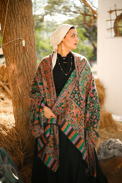 Double Face Cashmere Shawl - Big Size.