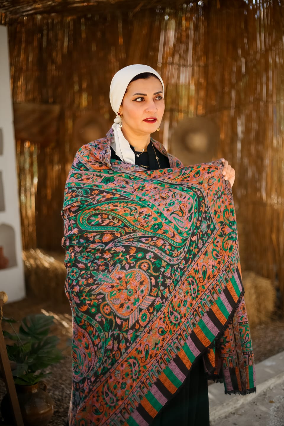 Double Face Cashmere Shawl - Big Size