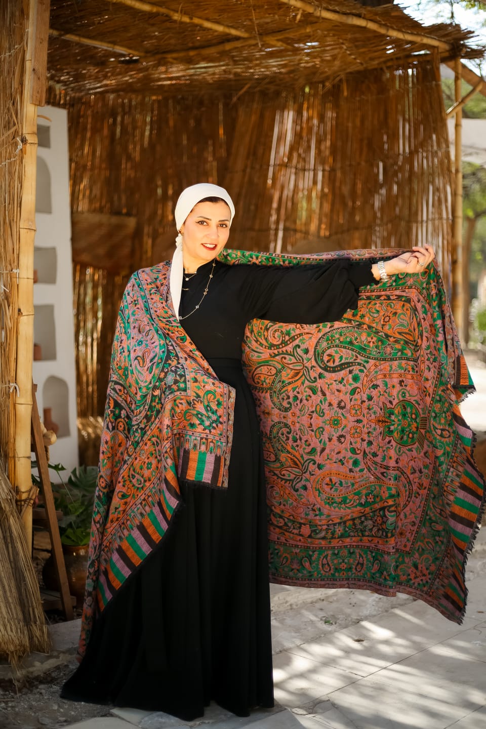 Double Face Cashmere Shawl - Big Size.