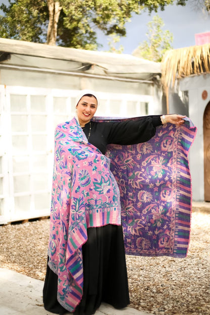 Double Face Cashmere Shawl - Big Size.