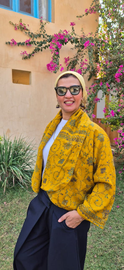 Pakistani Hand-Embroidery Multi-Way Jacket