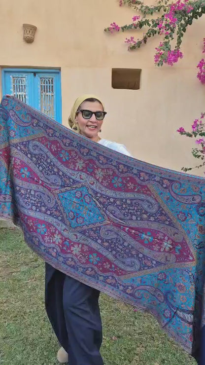 Reversible Pure Pashmina Shawls