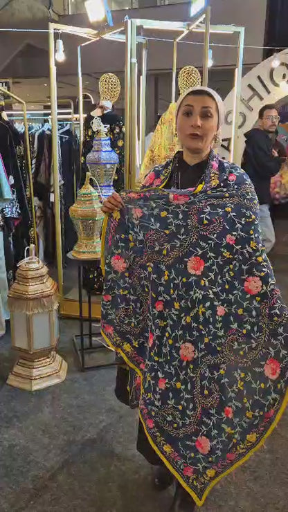 Hand-Embroidred Chiffon Shawls