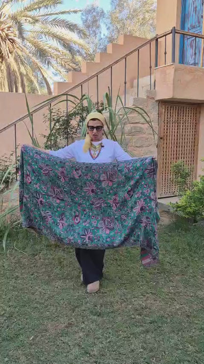 Reversible Pure Cashmere Shawls