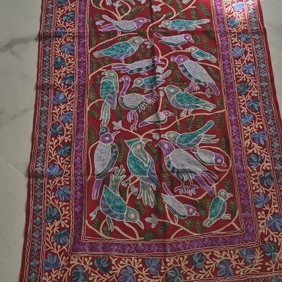 Full Embroidery Cashmere Shawl.