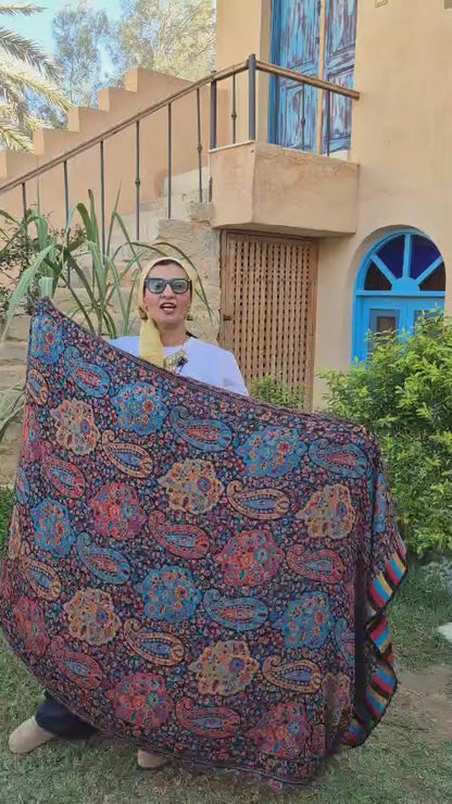 Reversible Pure Cashmere Shawls