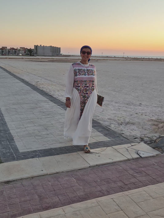 Light Cotton Embroidered Dress