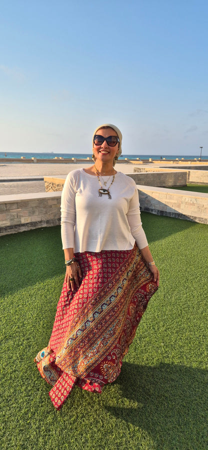 Pure Silk Skirt - Wrap Skirts