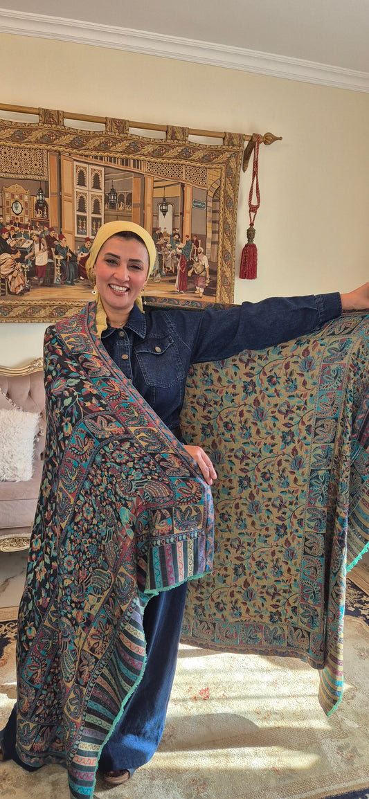 Double Face Cashmere Shawl -Big Size