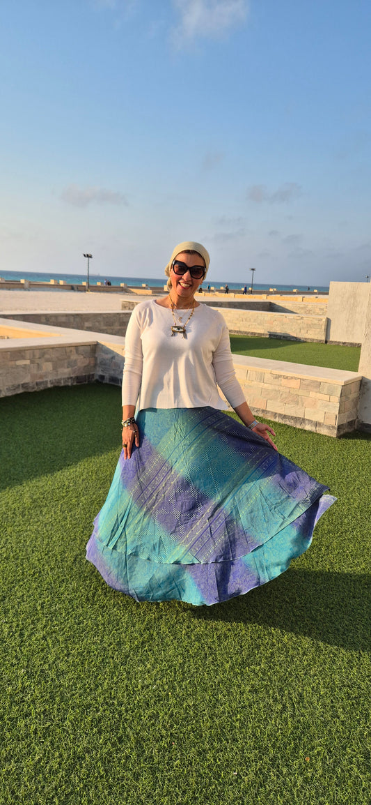 Pure Silk Skirt - Wrap Skirts