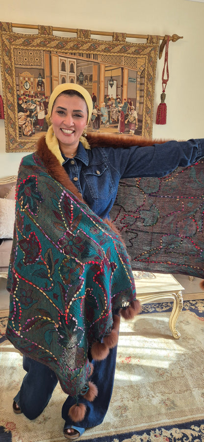 Fur Cashmere Shawls