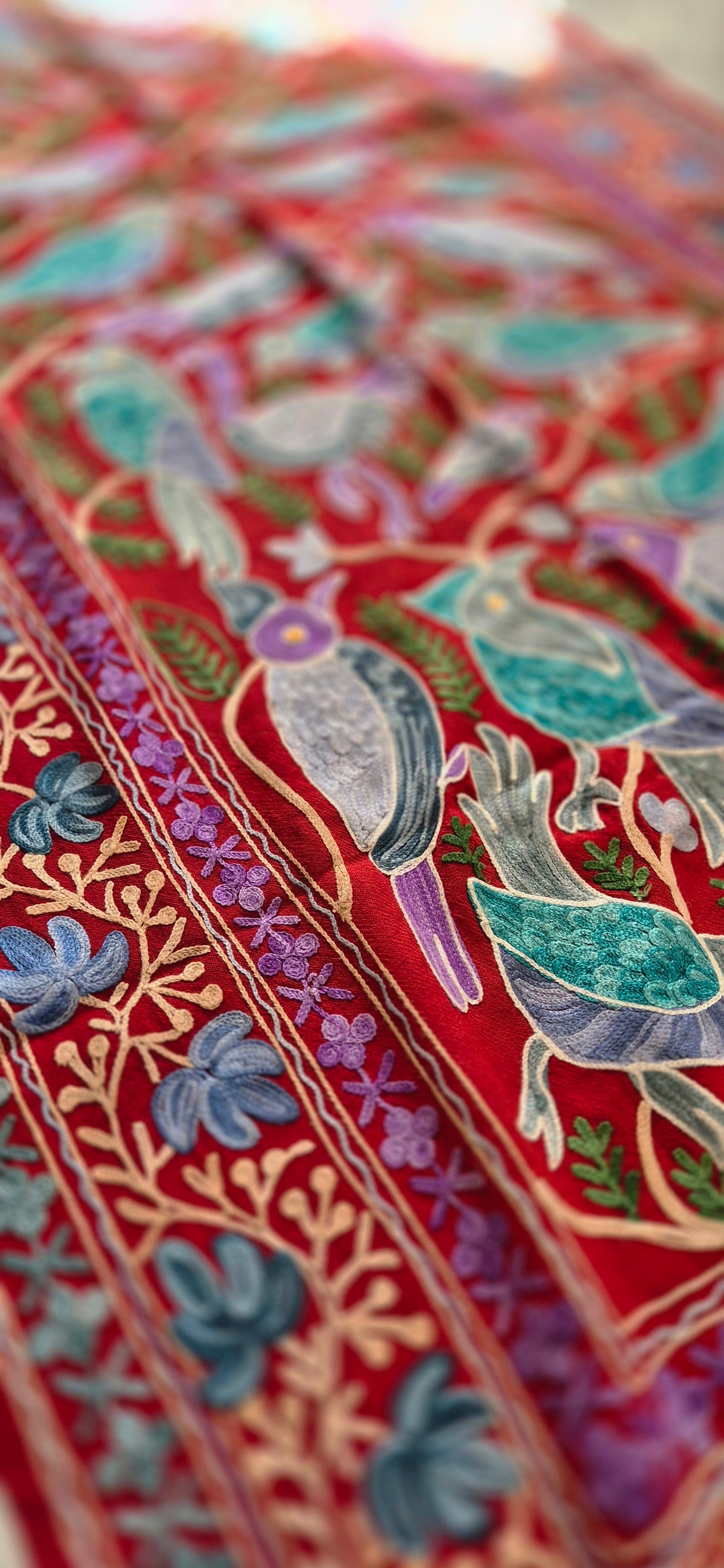Full Embroidery Cashmere Shawl.