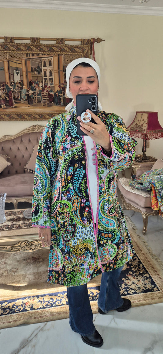 Kantha Patchwork Jacket.