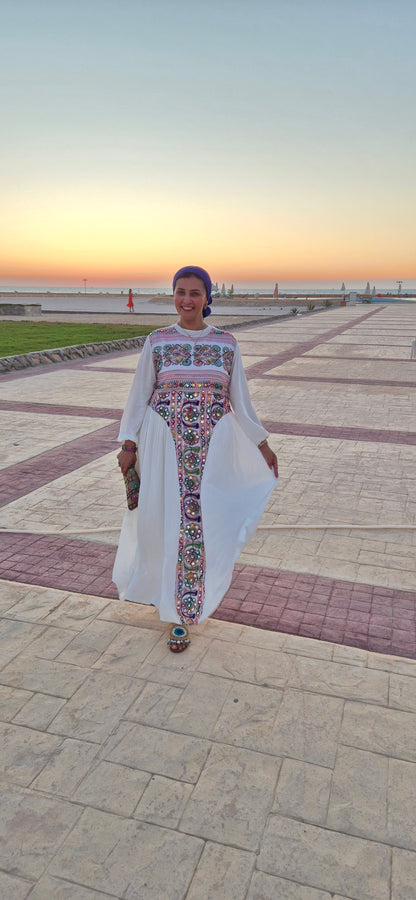 Light Cotton Embroidered Dress